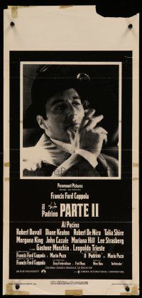 6y683 GODFATHER PART II Italian locandina '75 Al Pacino in Francis Ford Coppola classic sequel!