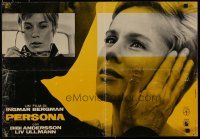 6y654 PERSONA Italian photobusta '66 close up of Liv Ullmann & Bibi Andersson, Bergman classic!