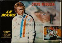 6y611 LE MANS English Italian 26x38 pbusta '71 great images of race car driver Steve McQueen!