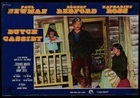 6y647 BUTCH CASSIDY & THE SUNDANCE KID Italian photobusta '69 Paul Newman, Redford, Katharine Ross