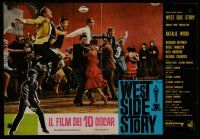 6y657 WEST SIDE STORY Italian photobusta R68 Academy Award winning classic musical!