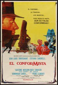 6y115 CONFORMIST South American '71 Bertolucci's Il Conformista, Trintignant, Dominique Sanda