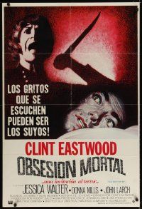 6y122 PLAY MISTY FOR ME South American '71 classic Clint Eastwood, Jessica Walter w/knife!