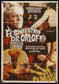 6y046 EL SINIESTRO DR. ORLOFF Spanish '83 Howard Vernon in title role, Antonio Mayans!