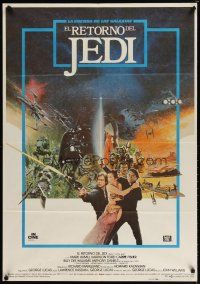 6y053 RETURN OF THE JEDI Spanish '83 George Lucas classic, Mark Hamill, Harrison Ford!