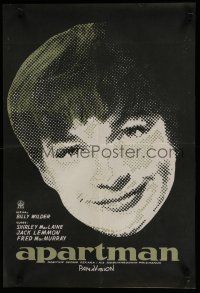 6y168 APARTMENT Yugoslavian '61 Billy Wilder directed, different image of Shirley MacLaine!
