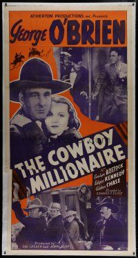 7b008 COWBOY MILLIONAIRE 3sh R40s dude ranch owner George O'Brien loves English Evalyn Bostock!