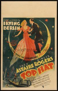 7b067 TOP HAT WC '35 art of Fred Astaire & Ginger Rogers on the moon, music by Irving Berlin!
