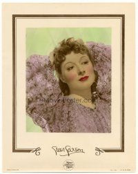 7c334 GREER GARSON color-glos 11x14 still '41 wonderful portrait by with hands over head!