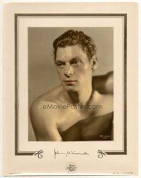 7c330 JOHNNY WEISSMULLER color-glos 11x14 still '41 great Tarzan portrait by George Hurrell!
