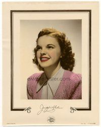 7c340 JUDY GARLAND color-glos 11x14 still '41 wonderful smiling portrait wearing knitted sweater!