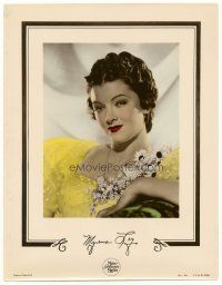 7c344 MYRNA LOY color-glos 11x14 still '41 sexy portrait in great dress by Clarence Sinclair Bull!