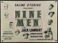 7c113 NINE MEN British quad '43 a story of English soldiers trapped in Libya during World War II!