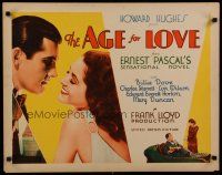 7c009 AGE FOR LOVE 1/2sh '31 pretty Billie Dove is an early feminist who won't be a typical wife!