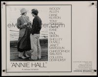 7c010 ANNIE HALL 1/2sh '77 full-length Woody Allen & Diane Keaton, a nervous romance!