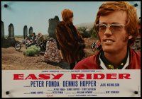 7c180 EASY RIDER English Italian photobusta '69 Dennis Hopper biker classic, Peter Fonda!