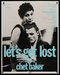 7c201 LET'S GET LOST Japanese 20x26 '89 Bruce Weber, great image of Chet Baker with trumpet!