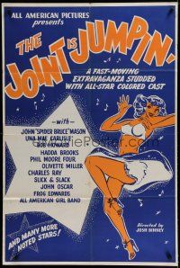 7c375 JOINT IS JUMPIN' 1sh '49 a fast-moving extravaganza studded with all-star colored cast!