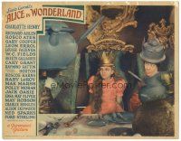 7c428 ALICE IN WONDERLAND LC '33 Charlotte Henry crowned Queen with Edna May Oliver!