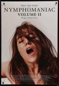 7c052 NYMPHOMANIAC VOLUME II DS 1sh '13 Lars von Trier, c/u of sexy Charlotte Gainsbourg!