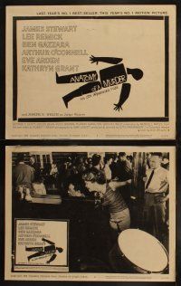 7c388 ANATOMY OF A MURDER 8 LCs '59 Otto Preminger, James Stewart, Lee Remick, Duke Ellington!