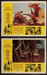 7c396 GOOD, THE BAD & THE UGLY 8 LCs '68 Clint Eastwood, Van Cleef, Wallach, Sergio Leone classic!