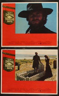 7c399 HIGH PLAINS DRIFTER 8 LCs '73 great images of cowboy star & director Clint Eastwood!