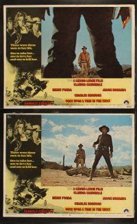 7c406 ONCE UPON A TIME IN THE WEST 8 LCs '69 Sergio Leone, Cardinale, Fonda, Robards, Bronson!