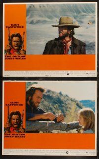 7c407 OUTLAW JOSEY WALES 8 LCs '76 Clint Eastwood is an army of one, Sondra Locke, cool images!