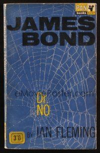 7d025 DR. NO 15th printing English Pan paperback book '64 the James Bond novel by Ian Fleming!