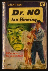 7d022 DR. NO 1st edition English Pan paperback book '60 the James Bond novel by Ian Fleming!