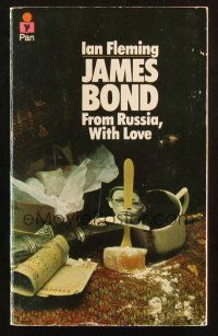 7d057 FROM RUSSIA WITH LOVE 24th printing English Pan paperback book '73 James Bond novel by Fleming