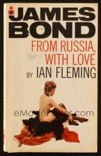 7d056 FROM RUSSIA WITH LOVE 23rd printing English Pan paperback book '72 James Bond novel by Fleming