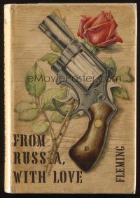 7d049 FROM RUSSIA WITH LOVE Book Club edition English hardcover book '58 Bond novel by Ian Fleming!