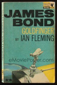7d089 GOLDFINGER 10th printing English Pan paperback book '63 James Bond novel by Ian Fleming!