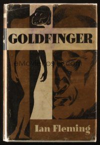 7d084 GOLDFINGER Book Club edition English hardcover book '59 James Bond novel by Ian Fleming!