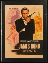 7d396 JAMES BOND MOVIE POSTERS English hardcover book '01 cool color images from all countries!