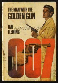 7d249 MAN WITH THE GOLDEN GUN Book Club edition English hardcover book '65 James Bond by Ian Fleming