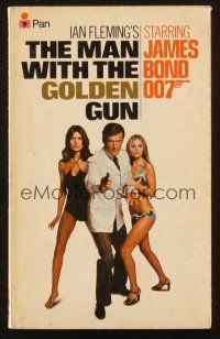 7d253 MAN WITH THE GOLDEN GUN 13th printing English Pan paperback book '74 Bond novel by Ian Fleming