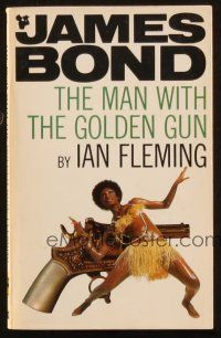 7d251 MAN WITH THE GOLDEN GUN 9th printing English Pan paperback book '70 James Bond by Ian Fleming!