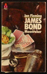 7d301 MOONRAKER 27th printing English Pan paperback book '76 James Bond novel by Ian Fleming!