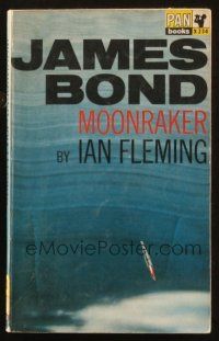 7d299 MOONRAKER 22nd printing English Pan paperback book '65 James Bond novel by Ian Fleming!