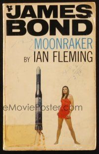 7d300 MOONRAKER 24th printing English Pan paperback book '69 James Bond novel by Ian Fleming!