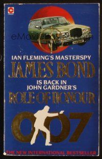 7d362 ROLE OF HONOUR 2nd Coronet printing English paperback book '85 James Bond by John Gardner!