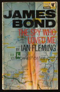 7d273 SPY WHO LOVED ME 1st Pan edition English paperback book '67 James Bond novel by Ian Fleming!