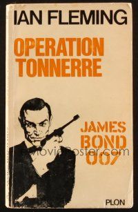 7d121 THUNDERBALL French paperback book '65 the James Bond novel by Ian Fleming!
