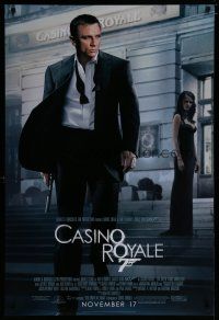 7d423 CASINO ROYALE advance DS 1sh '06 Daniel Craig as James Bond & sexy Eva Green!