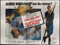 7d173 ON HER MAJESTY'S SECRET SERVICE French 8p '69 George Lazenby's only appearance as James Bond