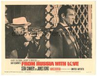 7d038 FROM RUSSIA WITH LOVE LC #6 '64 Pedro Armendariz aims rifle on Sean Connery's shoulder!