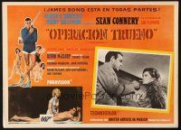 7d117 THUNDERBALL Mexican LC '65 Sean Connery as James Bond lights cigarette for Luciana Paluzzi!